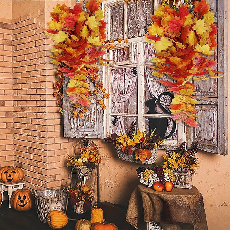 Trendbay 2-Piece 75CM Artificial Maple Leaf Garland