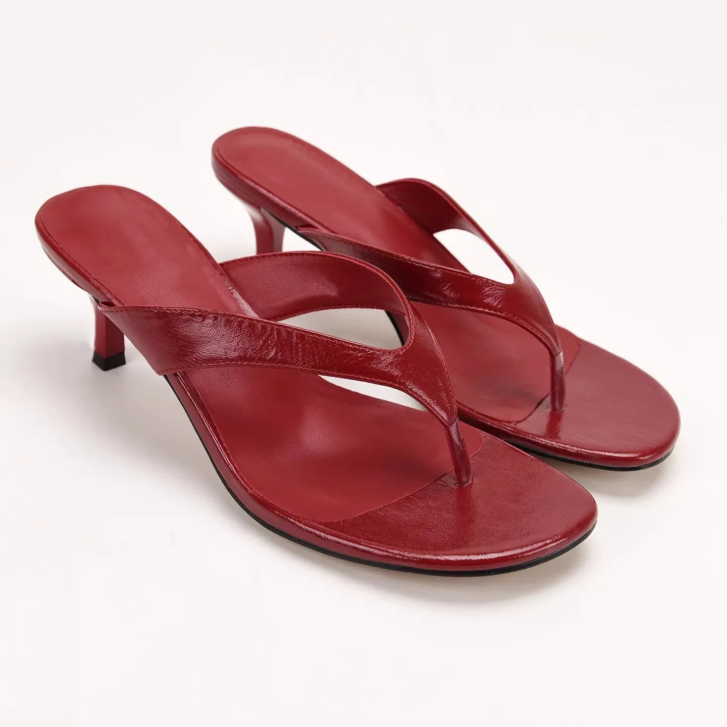 Trendbay Women's Toe Loop High Heel Sandals
