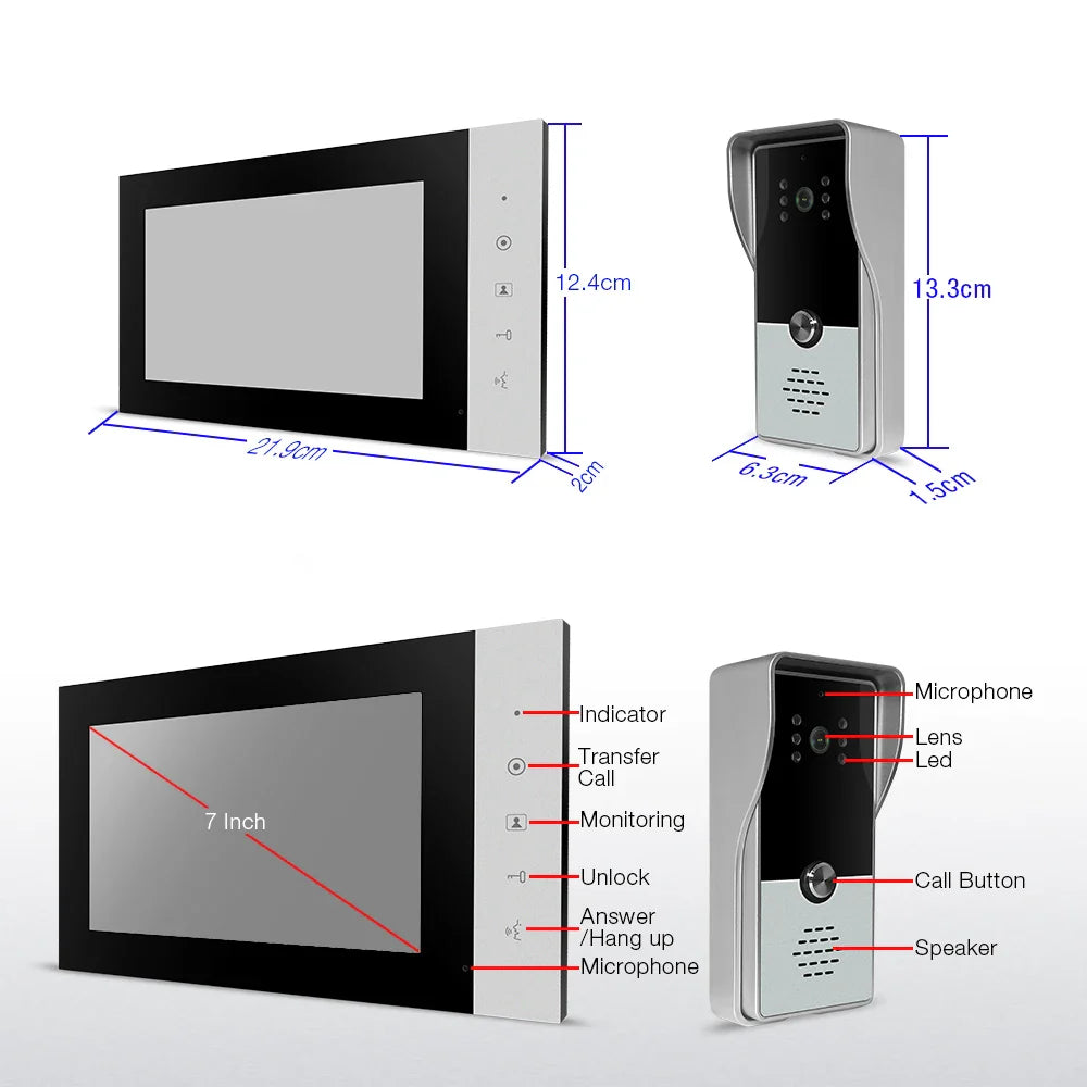 Trendbay Video Intercom System Visual Doorbell