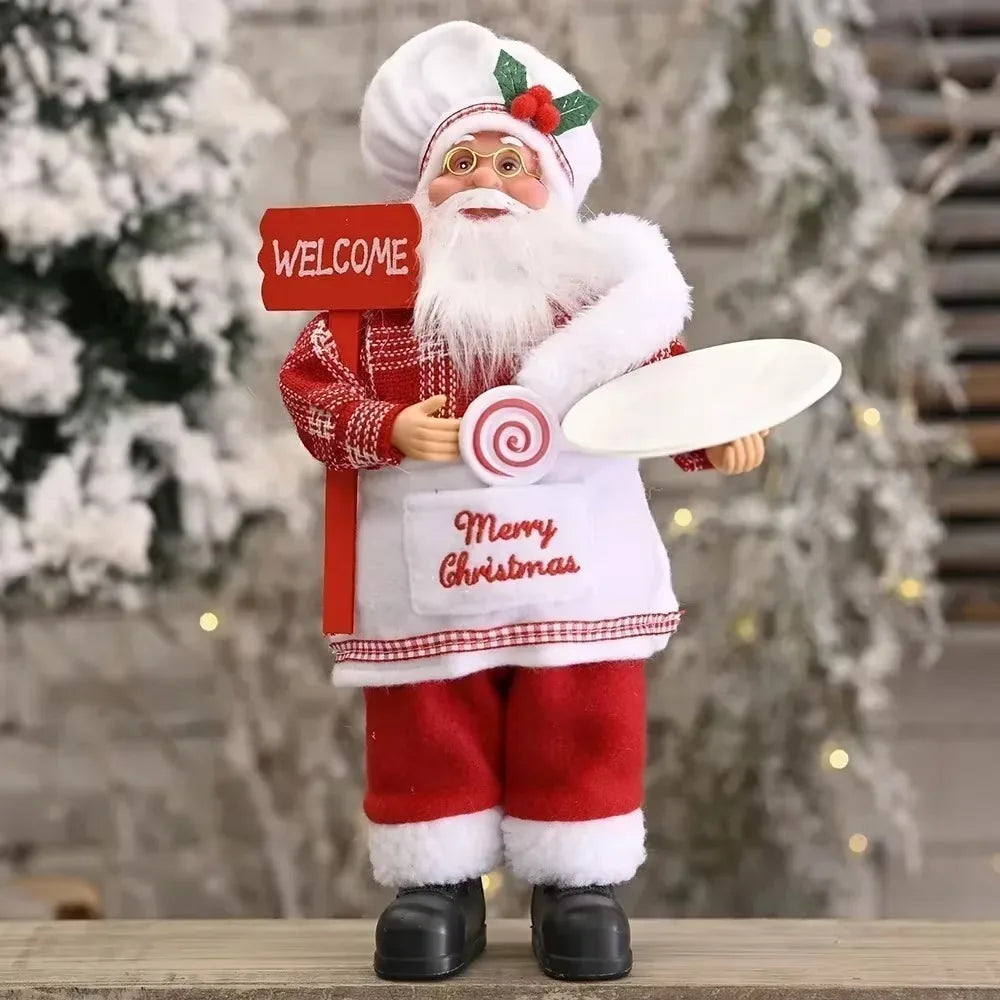 Trendbay 30CM Christmas Santa Claus Plush Doll