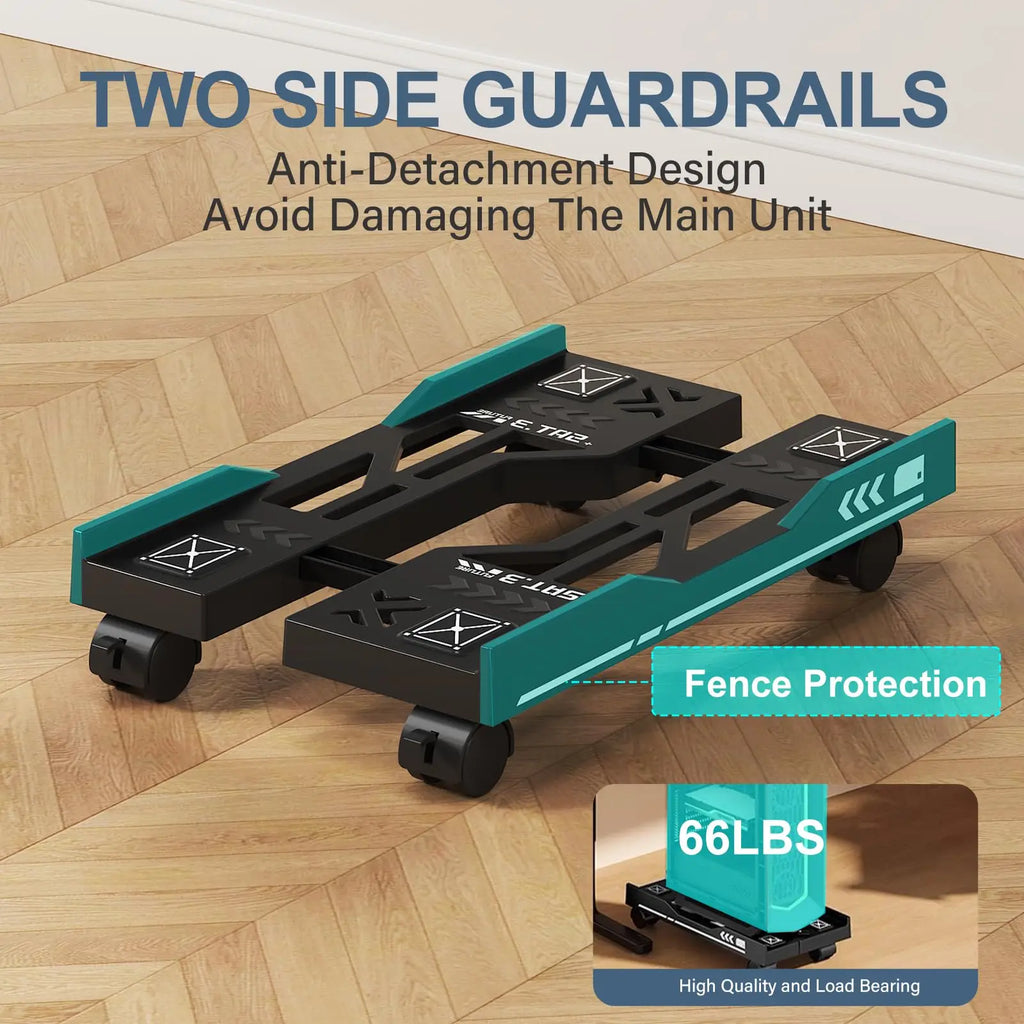 Trendbay Adjustable CPU Stand with Rolling Wheels