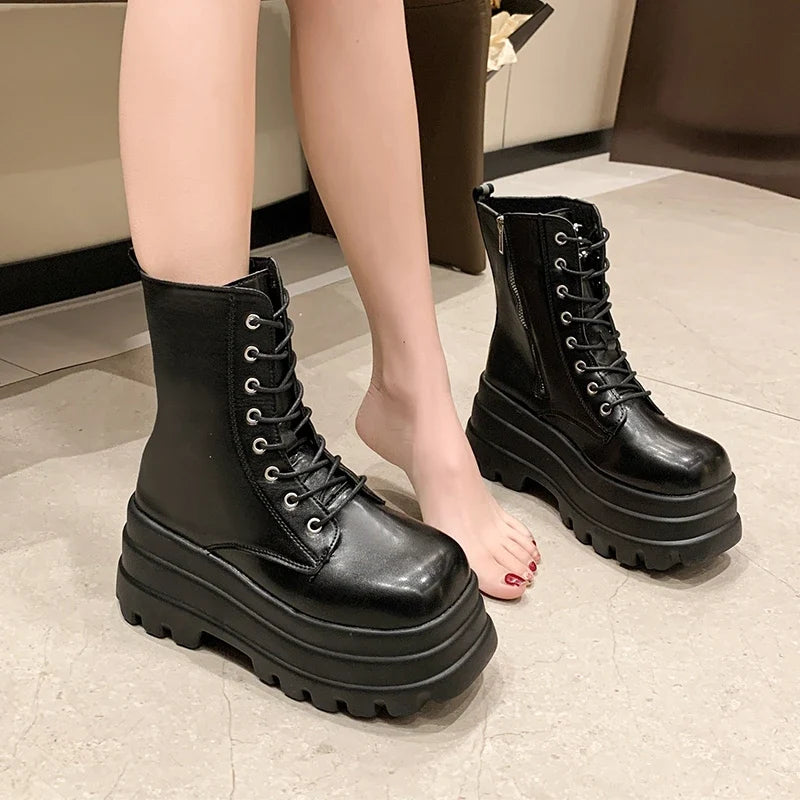 Trendbay Women's Platform Ankle Boots