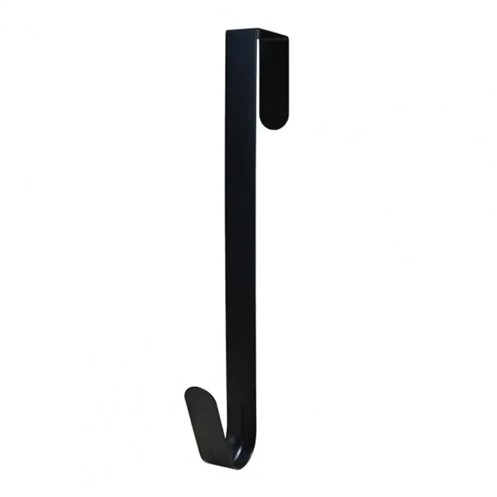 Trendbay 30cm Black Metal Wreath Hanger Rust-Resistant Door Hook
