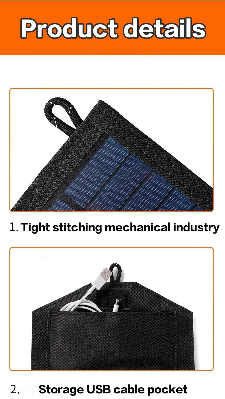 Trendbay Foldable Portable Solar Panel Charger