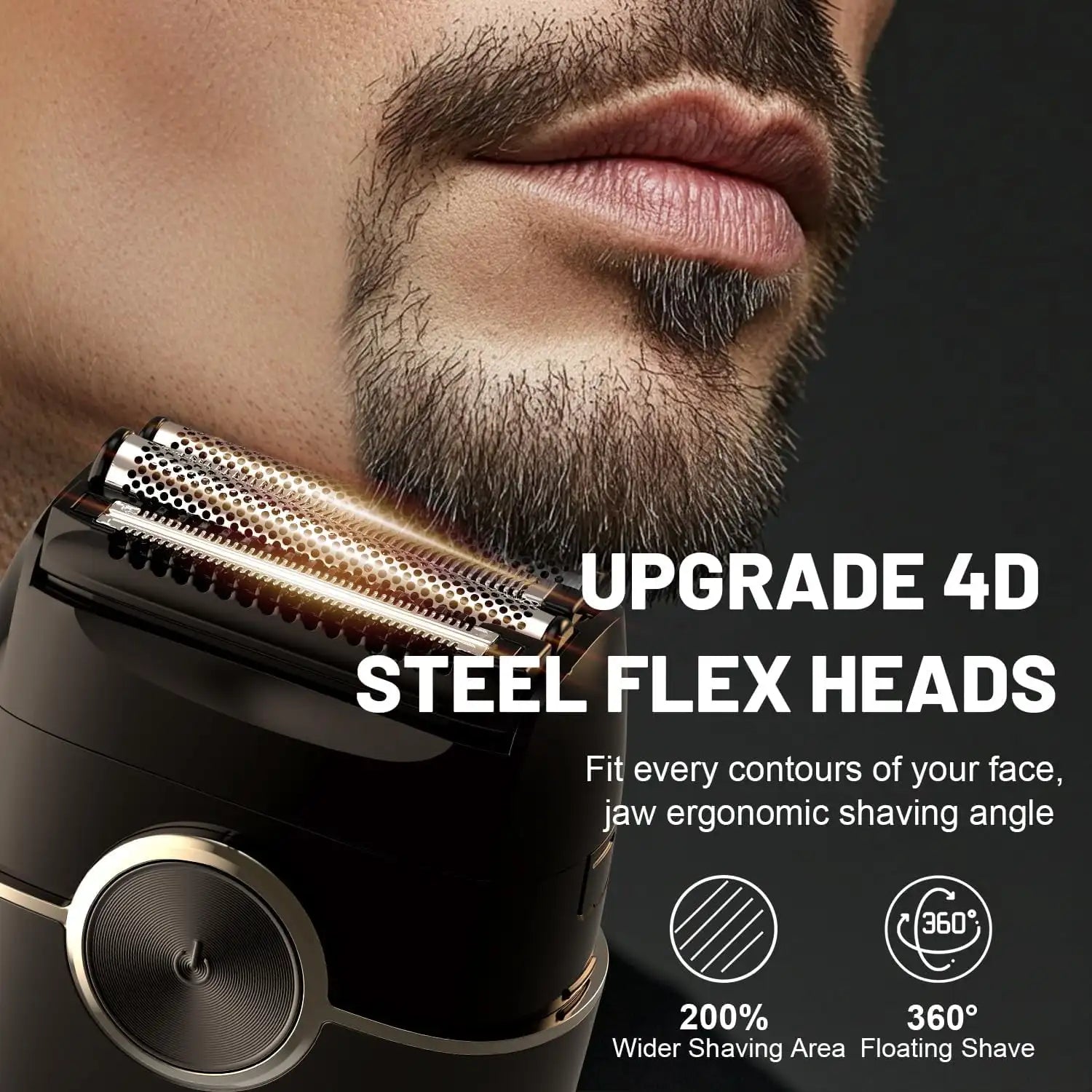 Trendbay Portable 4-Blade Floating Head Electric Shaver