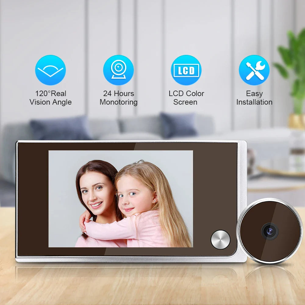 Trendbay 3.5-Inch Digital Door Viewer Peephole Camera