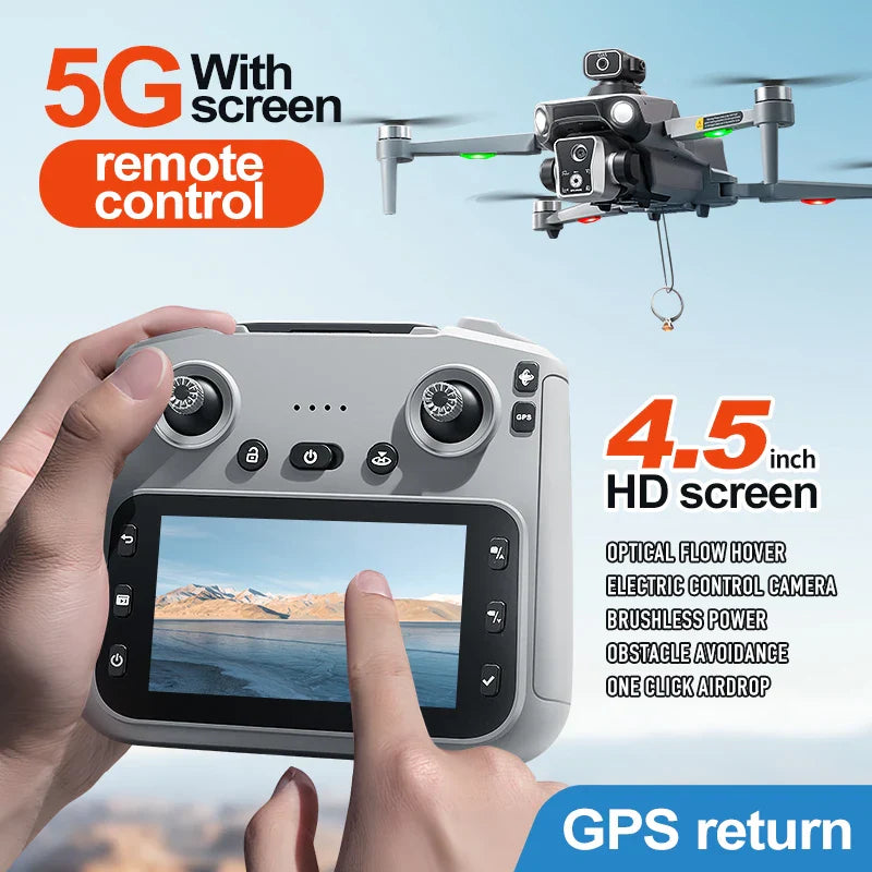 Trendbay 8K GPS Folding Drone with Screen Remote