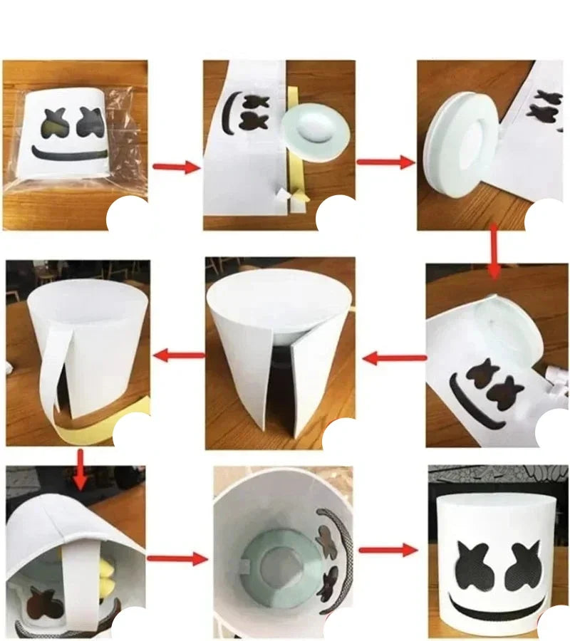 Trendbay LED DJ Marshmello-Style Helmet Mask