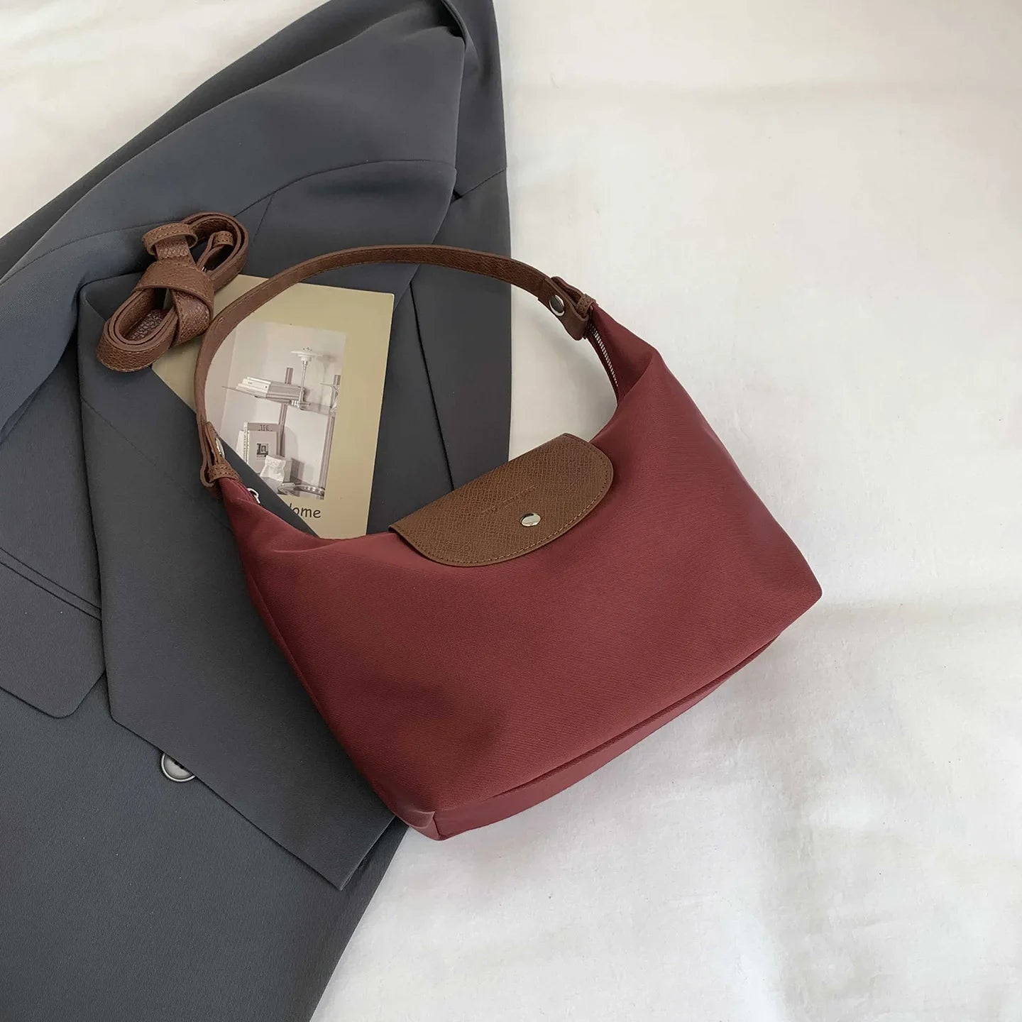 Trendbay Women's Retro Slouchy Dumpling Bag