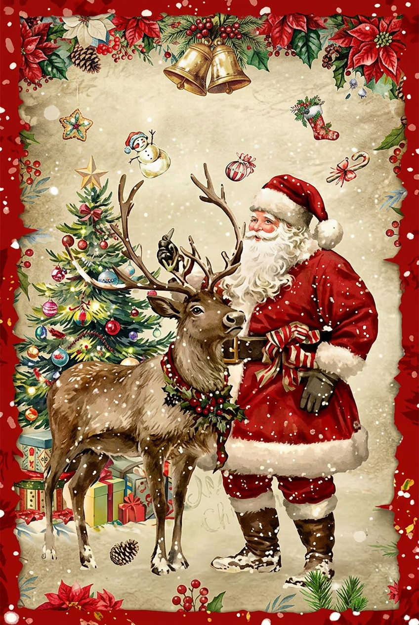 Trendbay Christmas Wall Hanging Banner 120×60 cm
