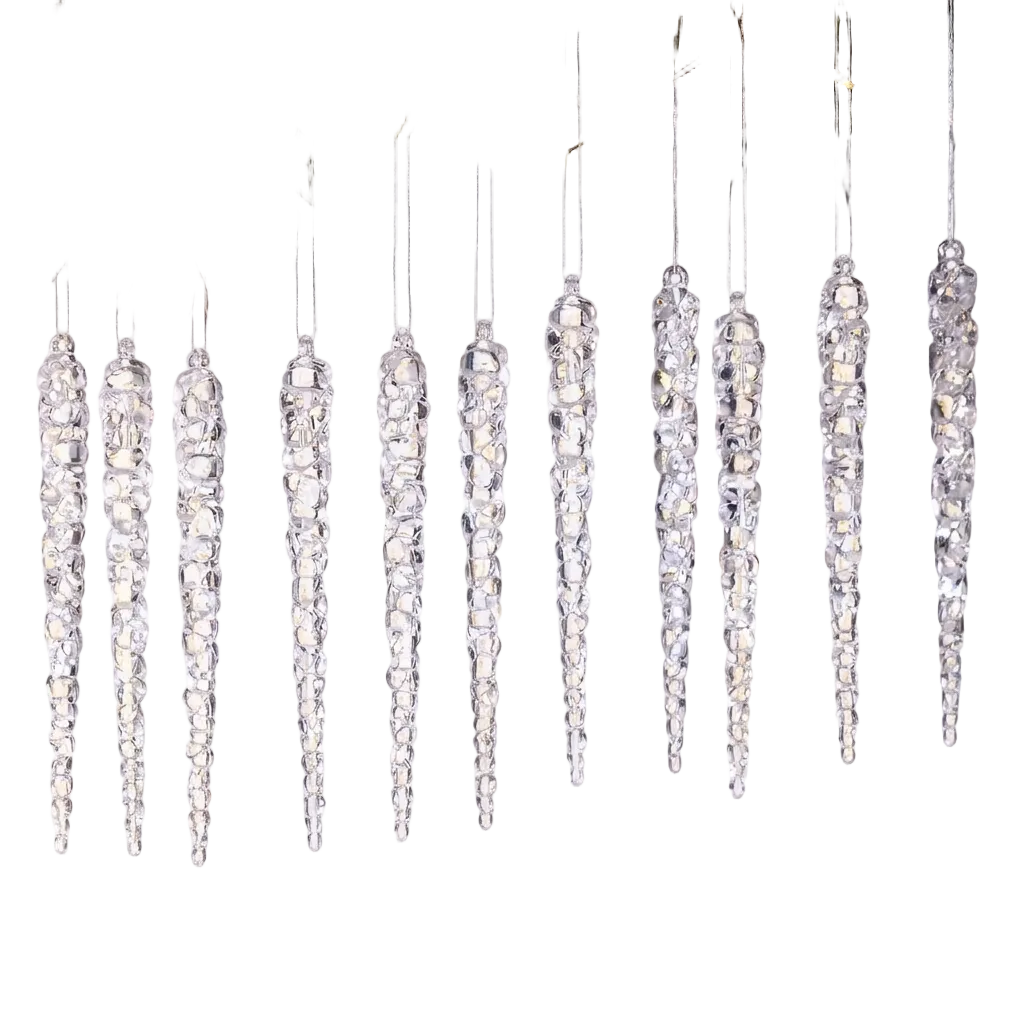 Trendbay Acrylic Christmas Icicle Ornaments 13cm Hanging Decor