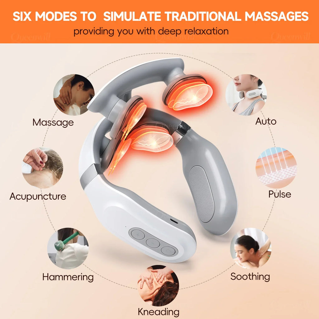 Trendbay Smart Neck & Shoulder Massager with 6 Modes & 16 Levels