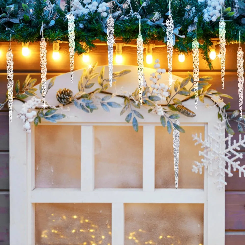 Trendbay Acrylic Christmas Icicle Ornaments 13cm Hanging Decor