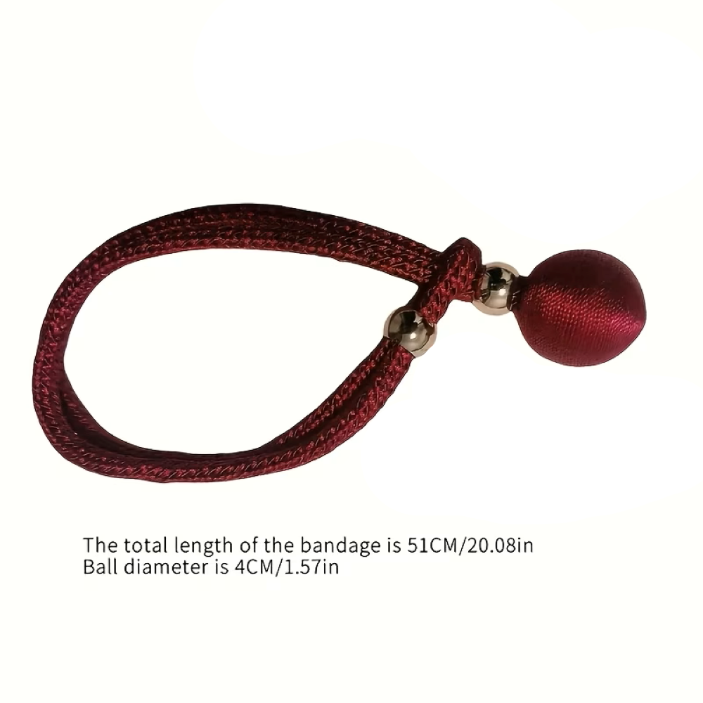 Trendbay 2pcs Red Curtain Tiebacks with Adjusters