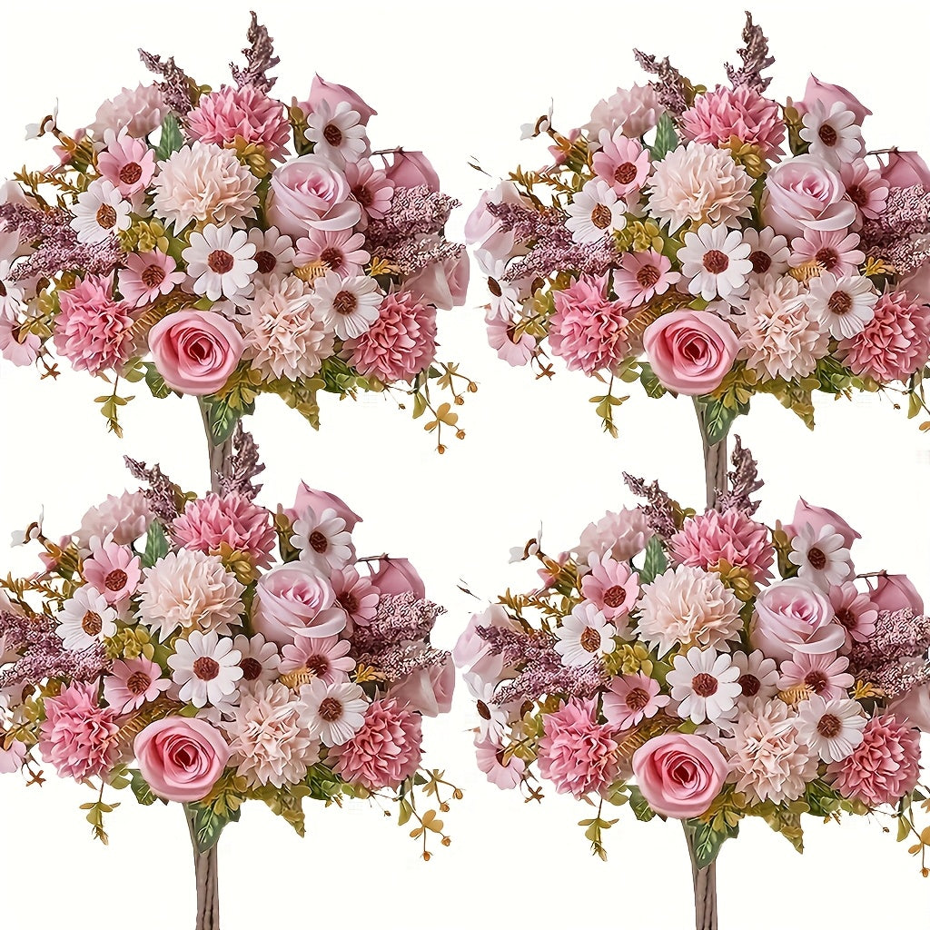 Trendbay 35CM Artificial Autumn Rose Bouquet Faux Flower