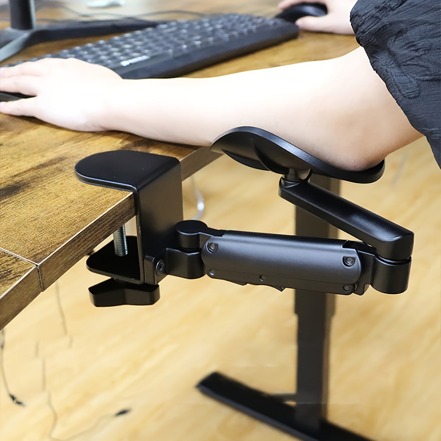 Trendbay Adjustable Desk Armrest Support Rotating Ergonomic Elbow Rest