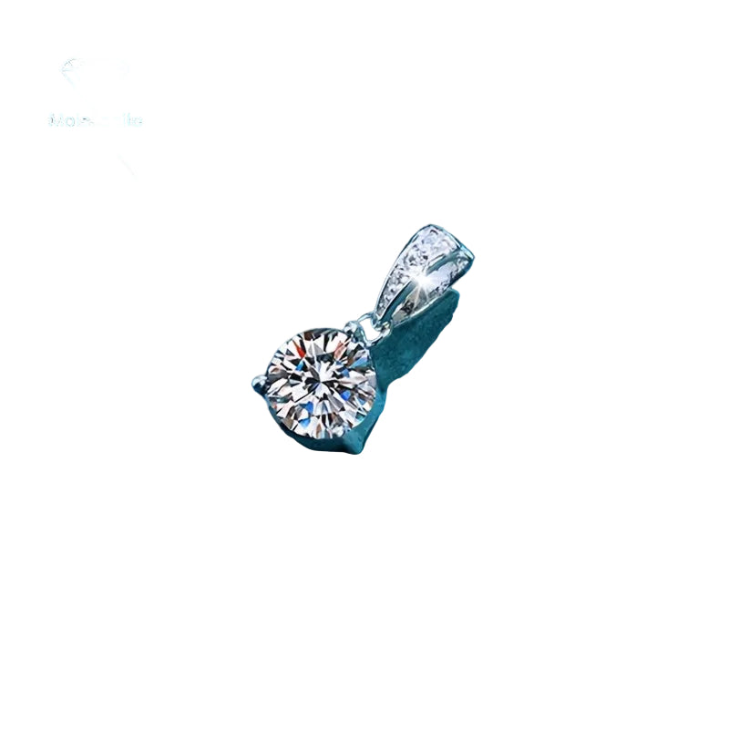 Trendbay 1 Carat Moissanite Teardrop Pendant