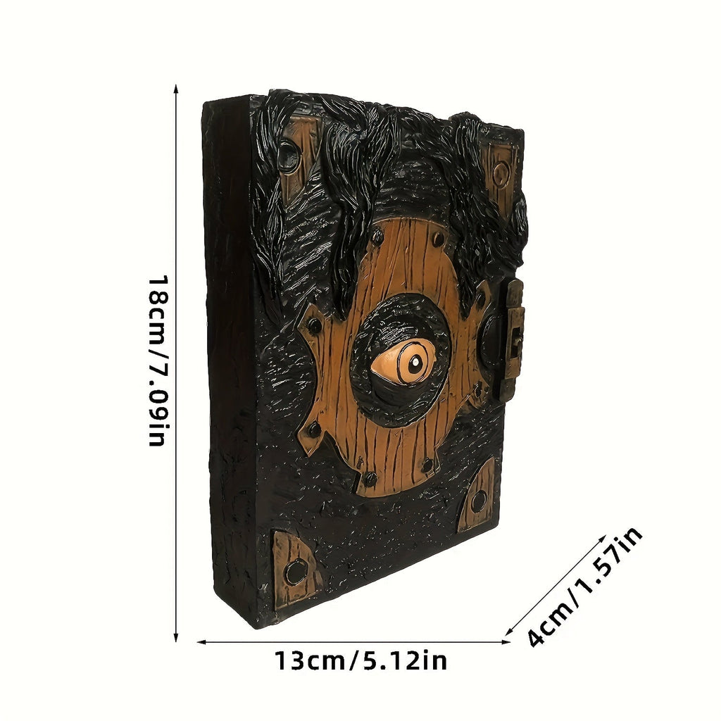 Trendbay Demon Eye Cursed Book Statue Halloween Table Ornament