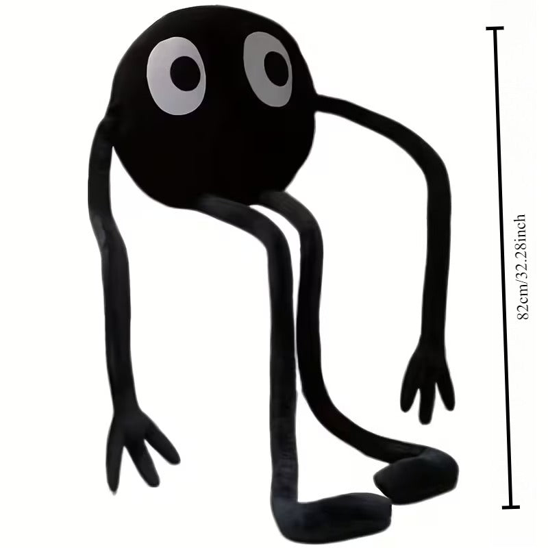 Trendbay 32-Inch Tall Black Coal Ball Plush Doll Cushion