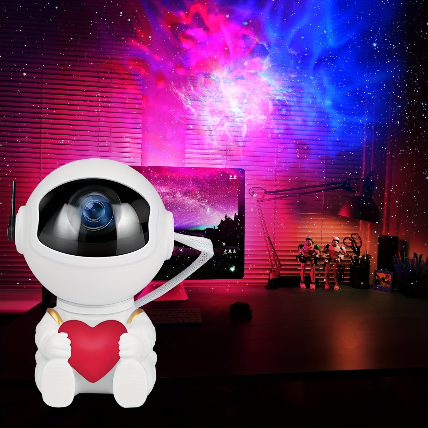 Trendbay Aurora Galaxy Projector USB Light with Remote (8 Colors)