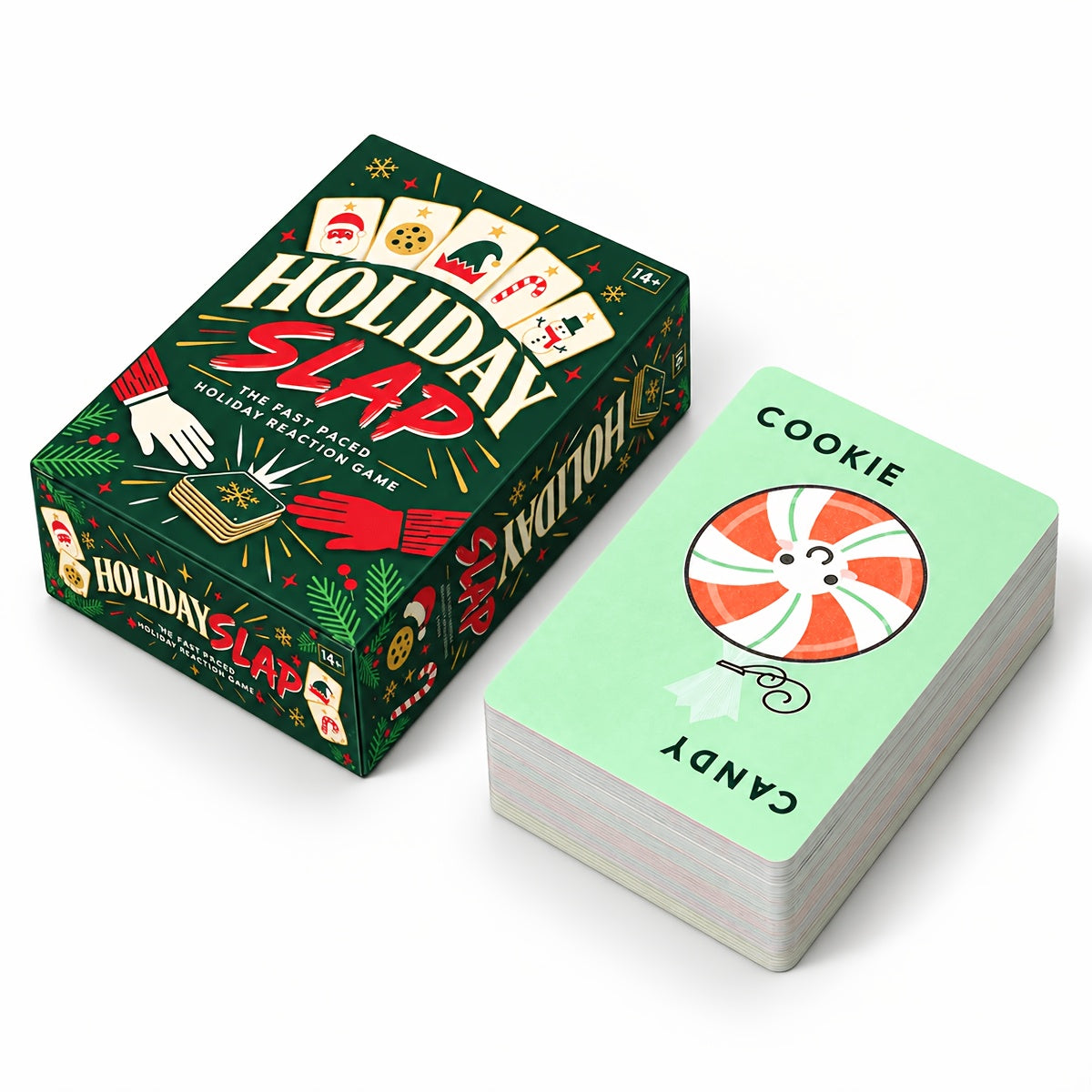 Trendbay Holiday Slap The Fast-Paced Holiday Reaction Christmas Card Game