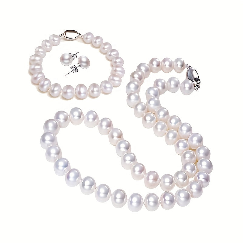 Trendbay 3-Piece Women's Jewelry Gift Set – Elegant Bracelet & Earrings Set with Premium Gift Box