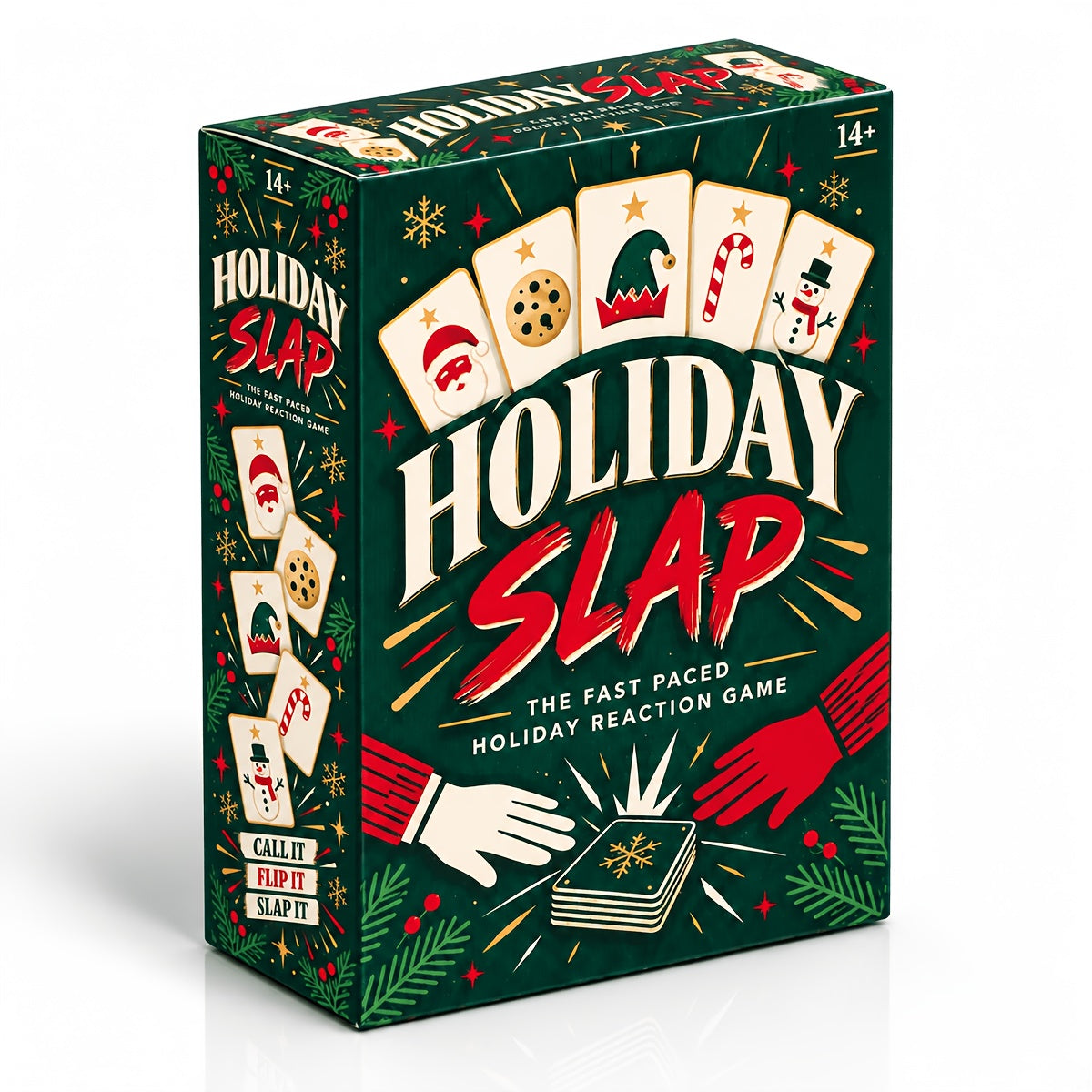 Trendbay Holiday Slap The Fast-Paced Holiday Reaction Christmas Card Game
