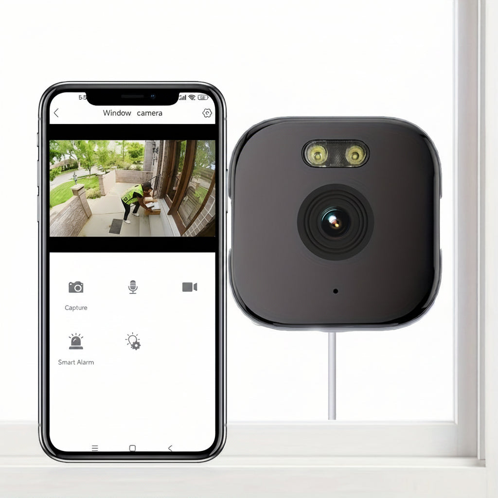 Trendbay Window Security Camera with AI Motion Detection (3MP HD)