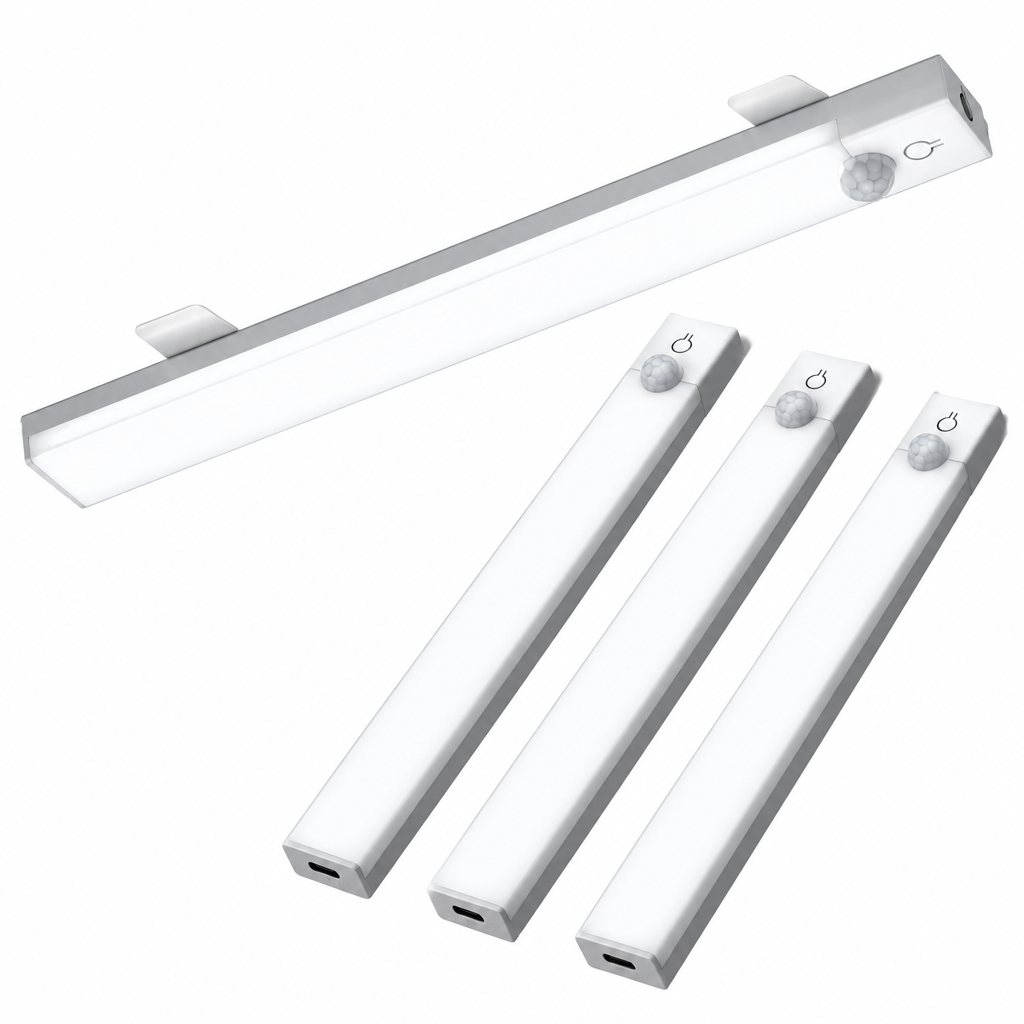 Trendbay 3pcs Rechargeable Motion Sensor Cabinet Lights USB-C
