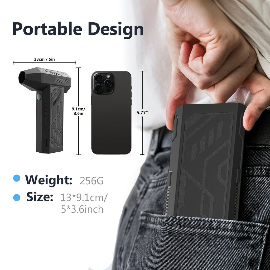 Trendbay 130,000 RPM Electric Air Duster “ High Power Cordless Turbo Blower