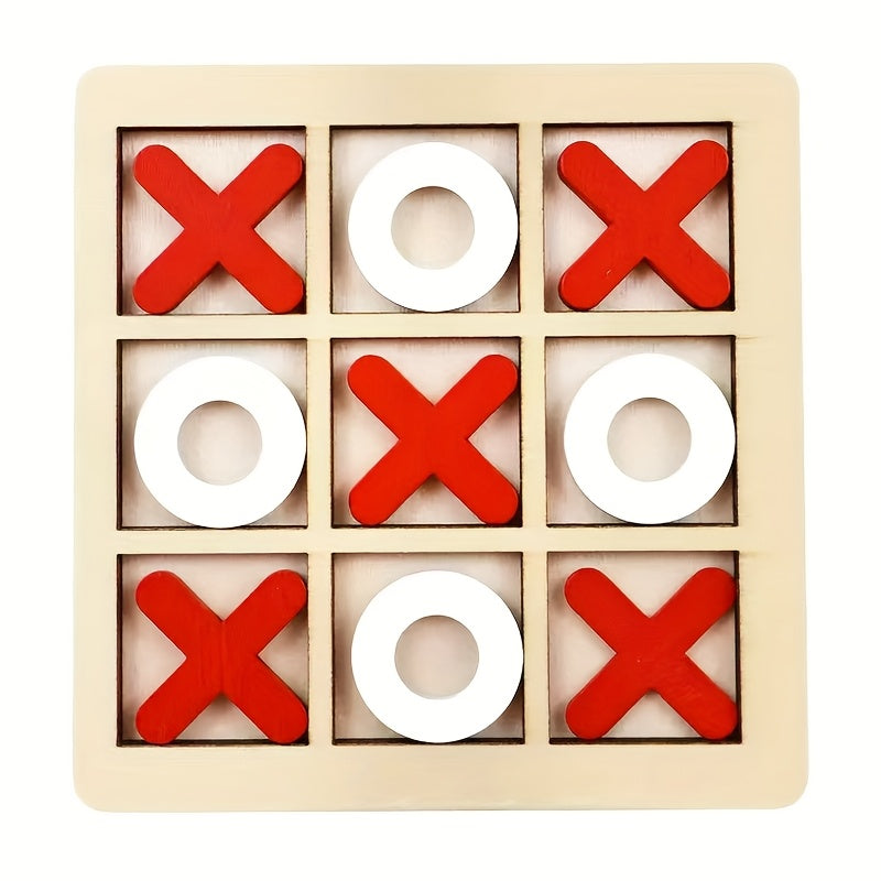 Trendbay Large Wooden Tic Tac Toe Board Family Game