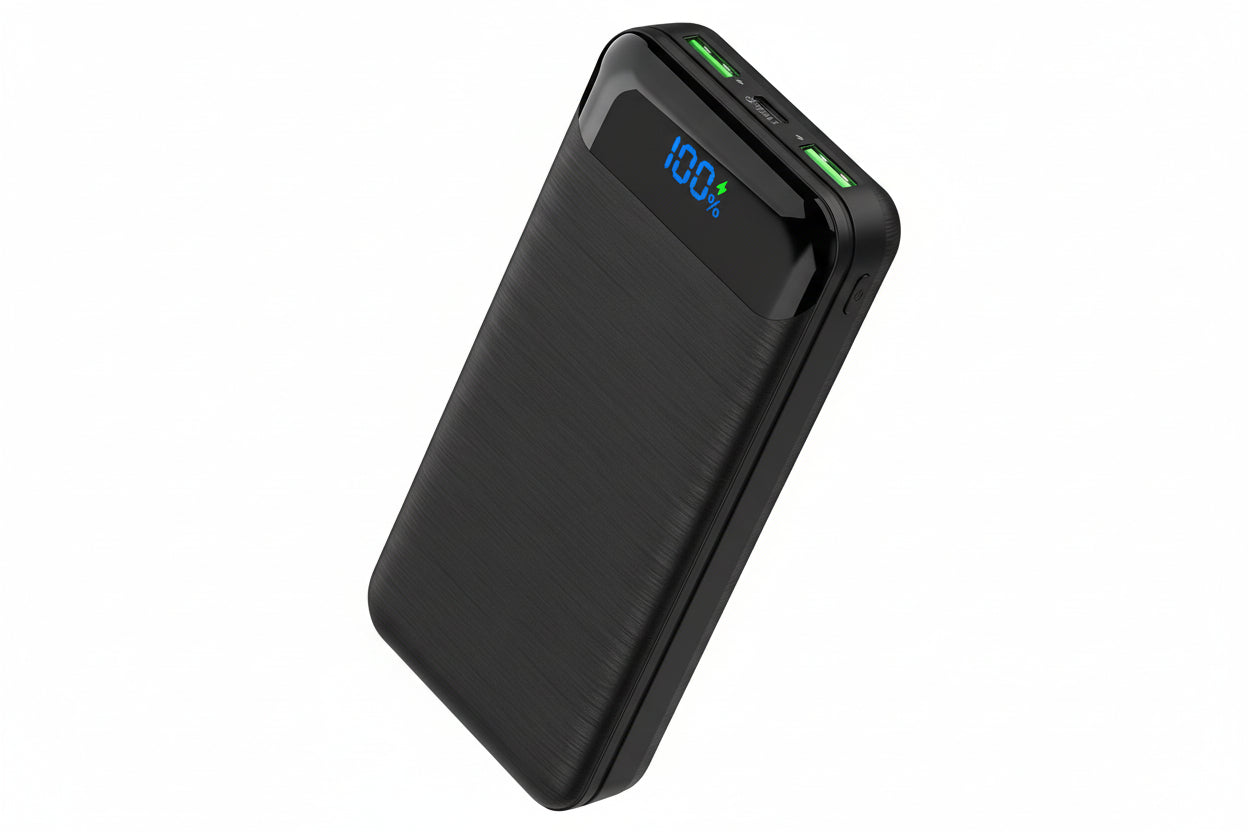 Trendbay 30000mAh Fast Charging Power Bank – 22.5W Dual USB & Type-C Portable Charger with Cable