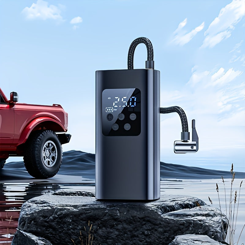 Trendbay Portable Digital Air Compressor “ Wireless Tire Inflator with LED Light