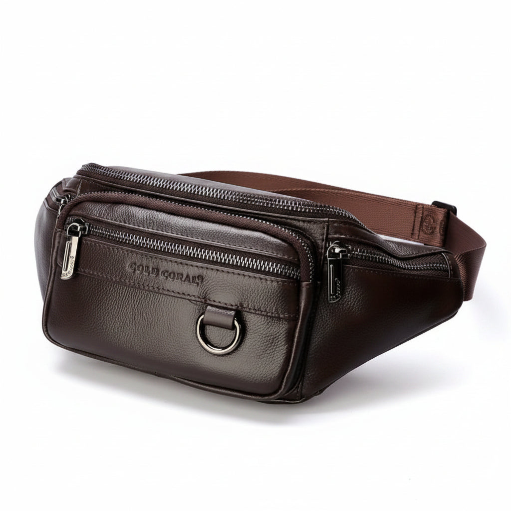 Trendbay Leather Waist Travel Bag