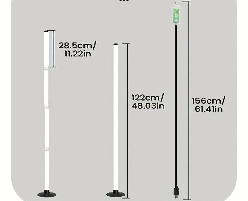 Trendbay Smart RGBIC LED Floor Lamp – App & Remote Control Mood Ambient Light