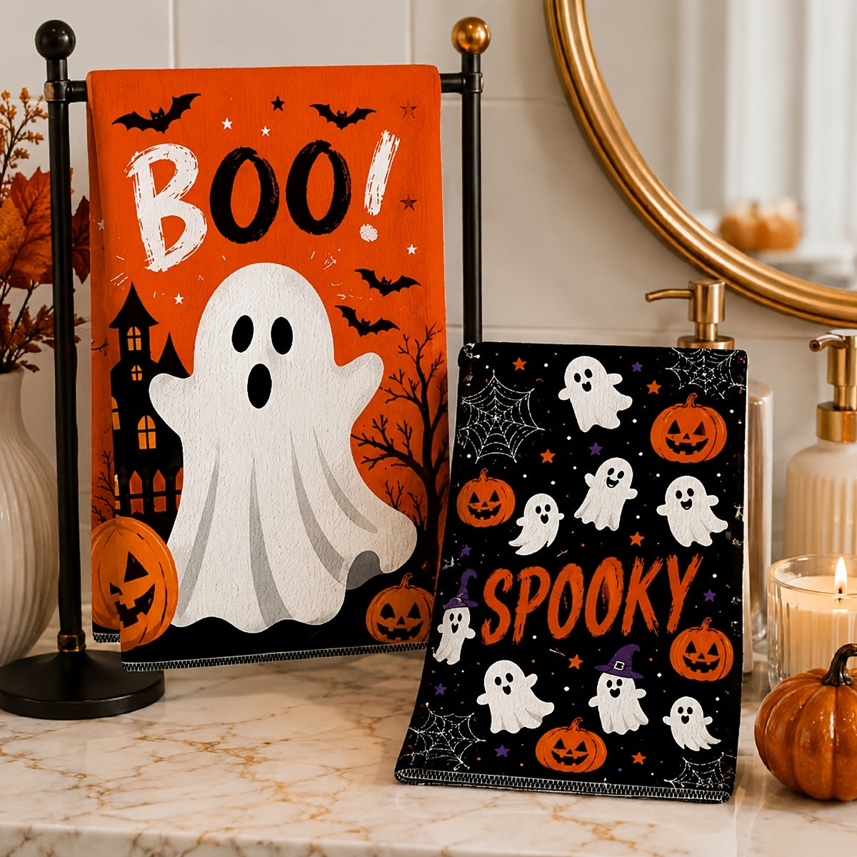 Trendbay 2-Piece Halloween Kitchen Towels 40X48CM