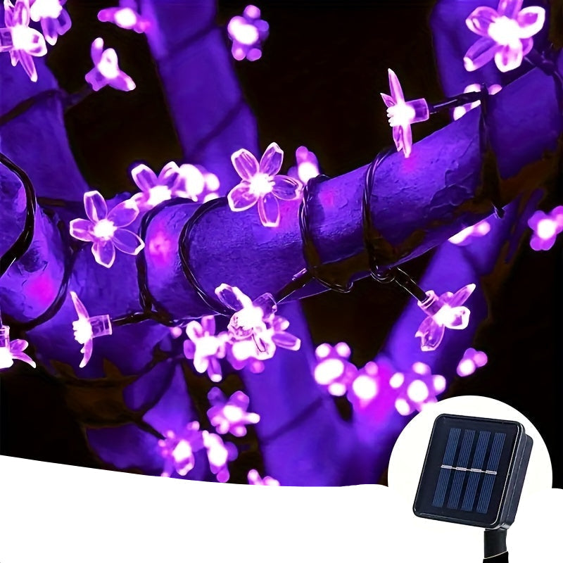 Trendbay 6.5M Solar Purple Cherry Blossom String Lights 30LED