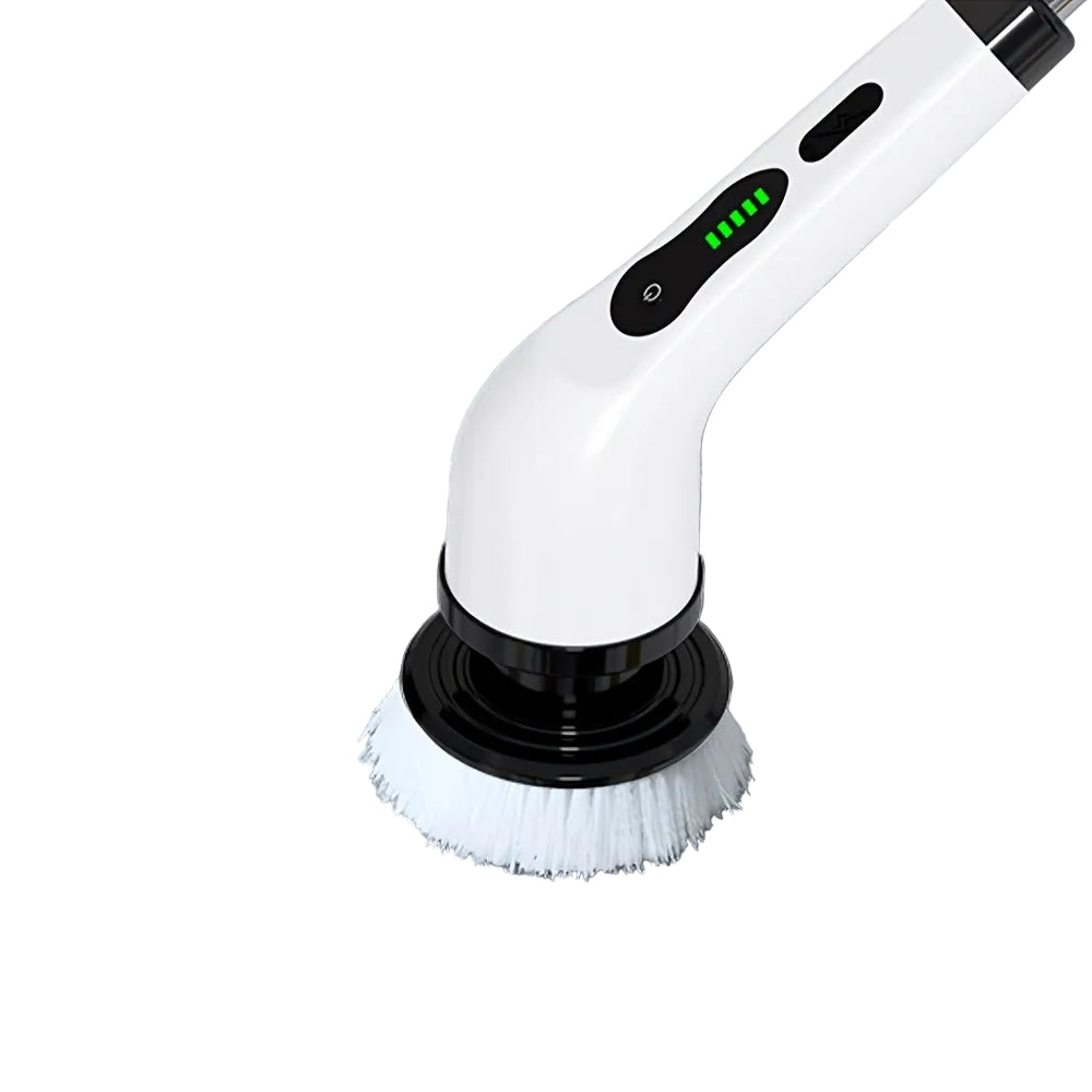 Trendbay 9-in-1 Electric Spin Scrubber – Wireless Dual-Speed, USB Rechargeable with Extendable Handle & Interchangeable Brushes