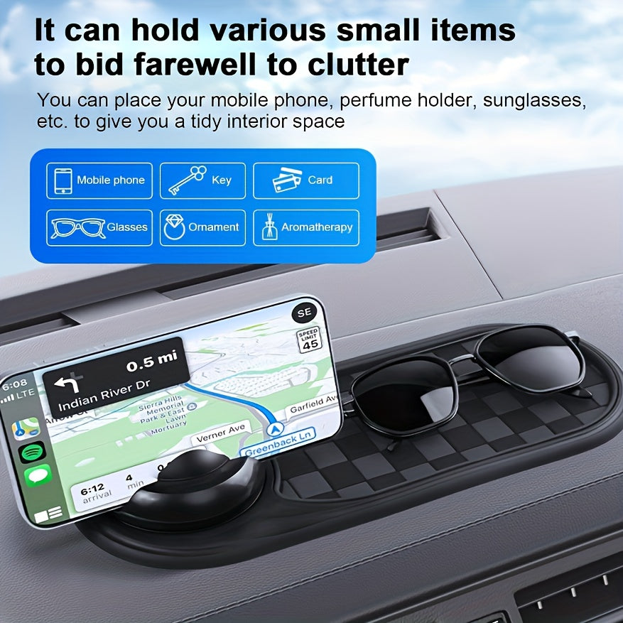 Trendbay 360° Rotatable Anti-Slip Car Dashboard Phone Holder Mat