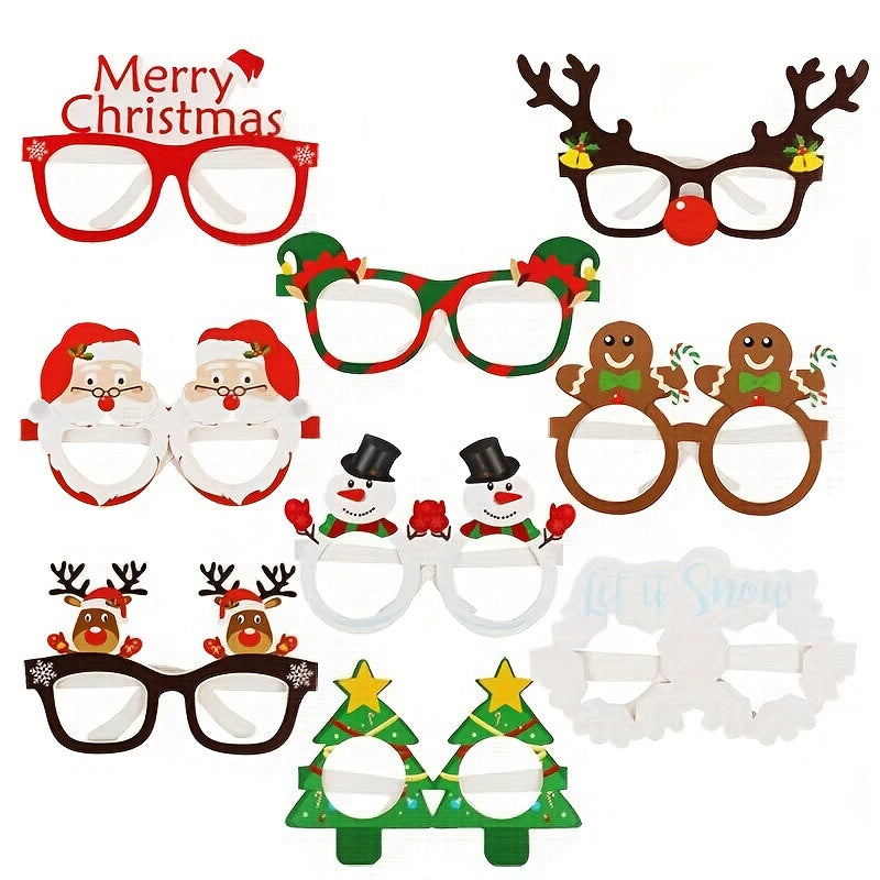 Trendbay Christmas Paper Glasses Photo Props