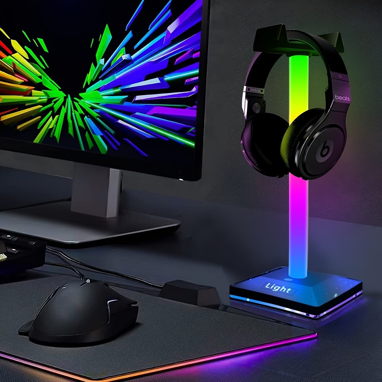 Trendbay Gaming Atmosphere LED Light with Headphone Holder