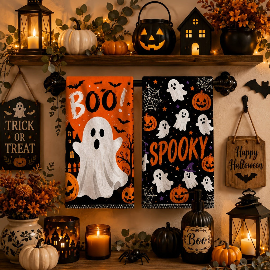 Trendbay 2-Piece Halloween Kitchen Towels 40X48CM