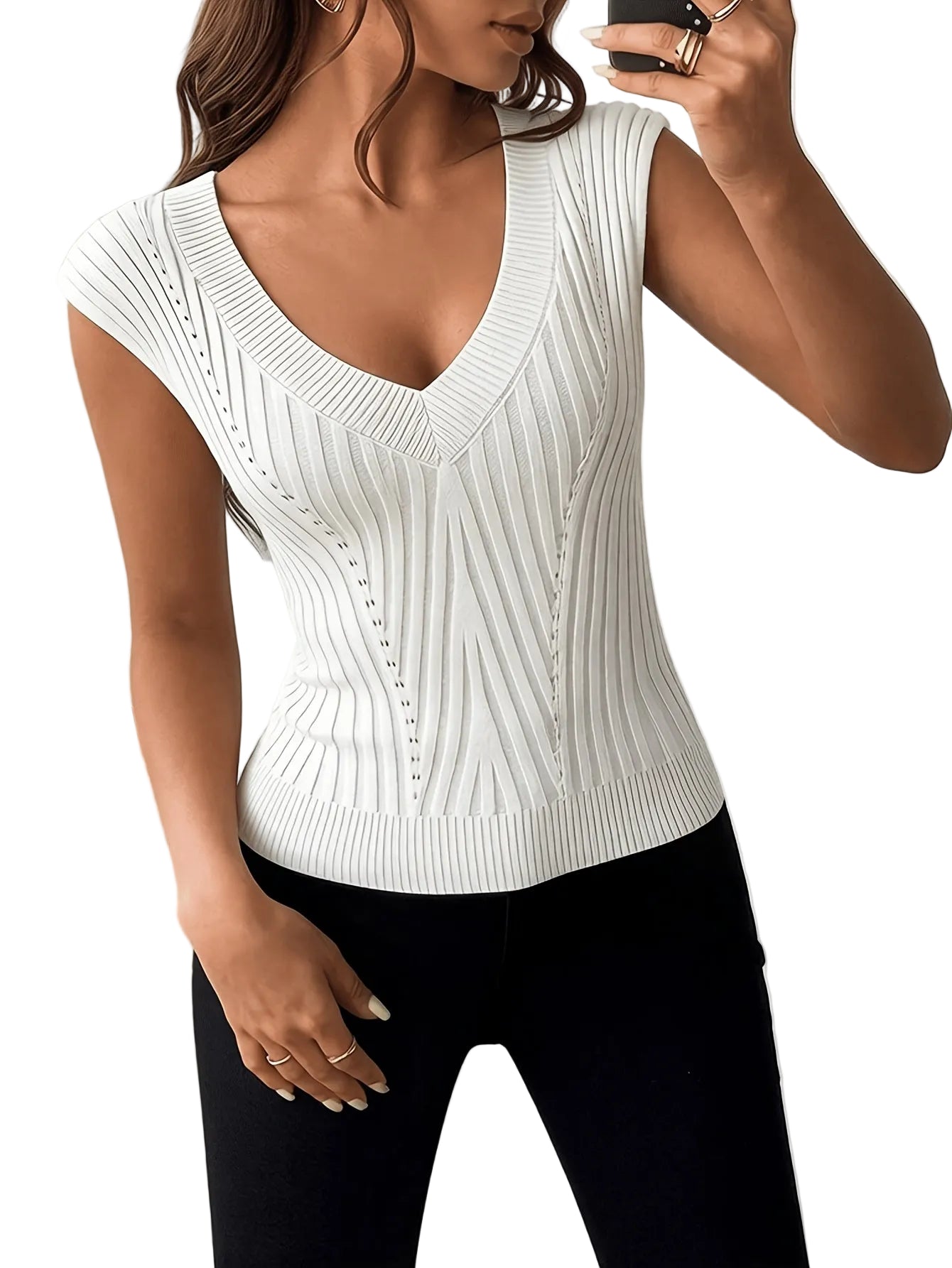 Trendbay Women's V-Neck T-Shirt