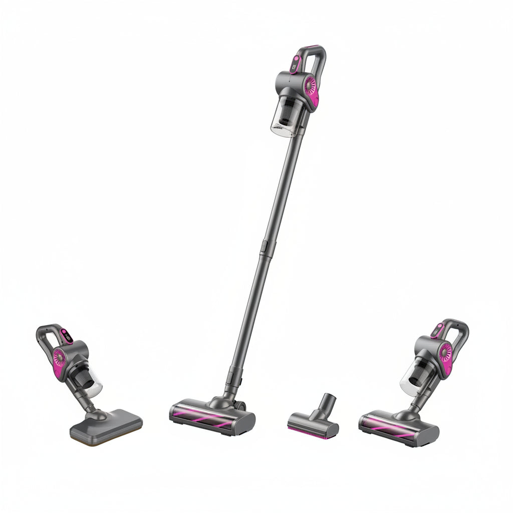 Trendbay 2-in-1 Stick Vacuum Cleaner – 45555Pa Powerful Suction, USB Rechargeable, Lightweight for Home, Car, Pet Hair & Wet/Dry Cleaning