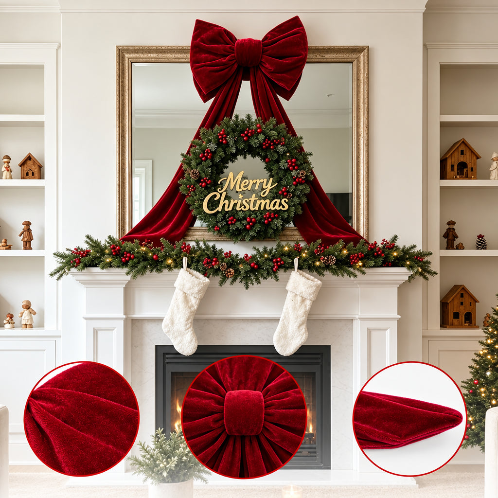 Trendbay Red Bow Party Decoration 3M Tassel Ribbon