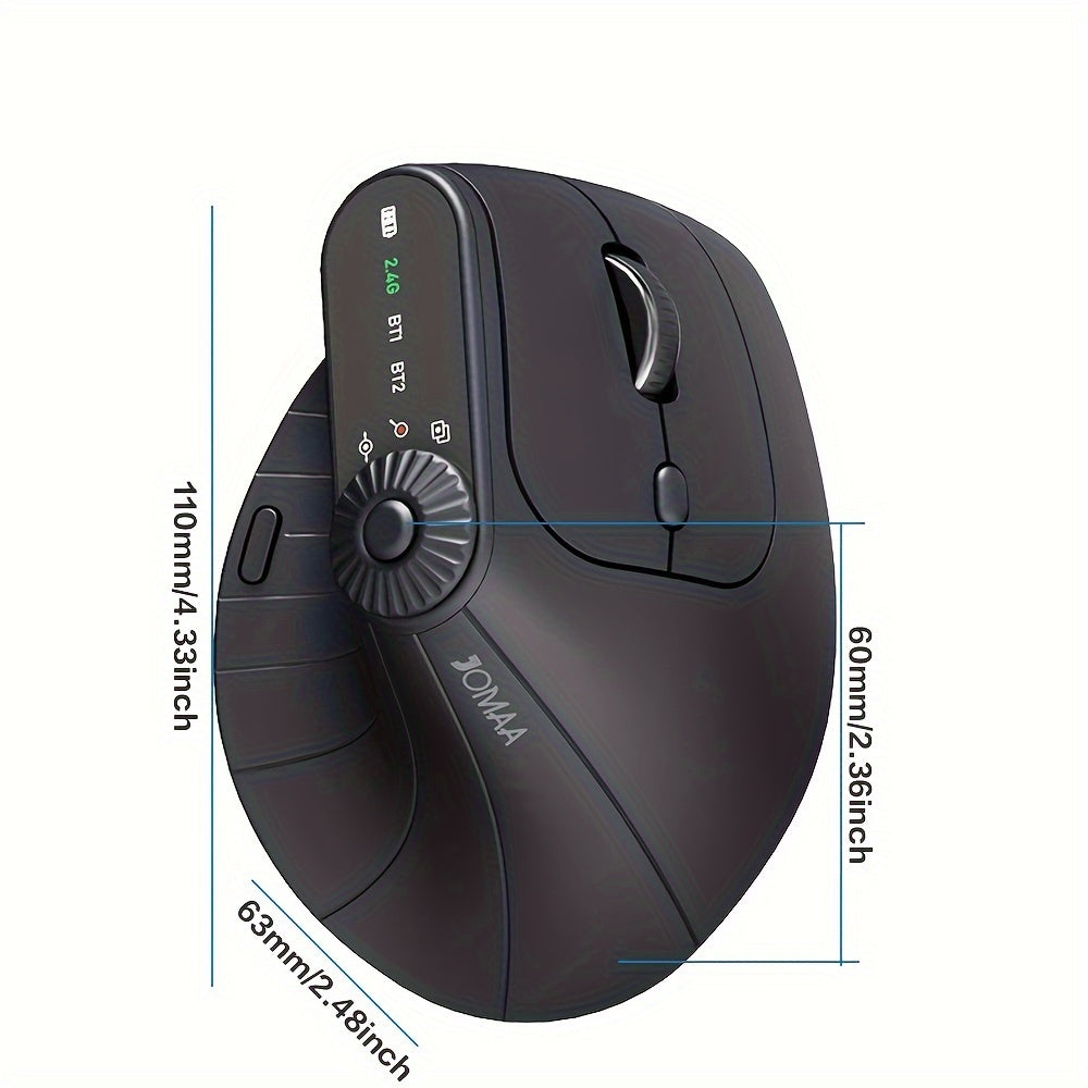 Trendbay Vertical Ergonomic Wireless Mouse LED Screen