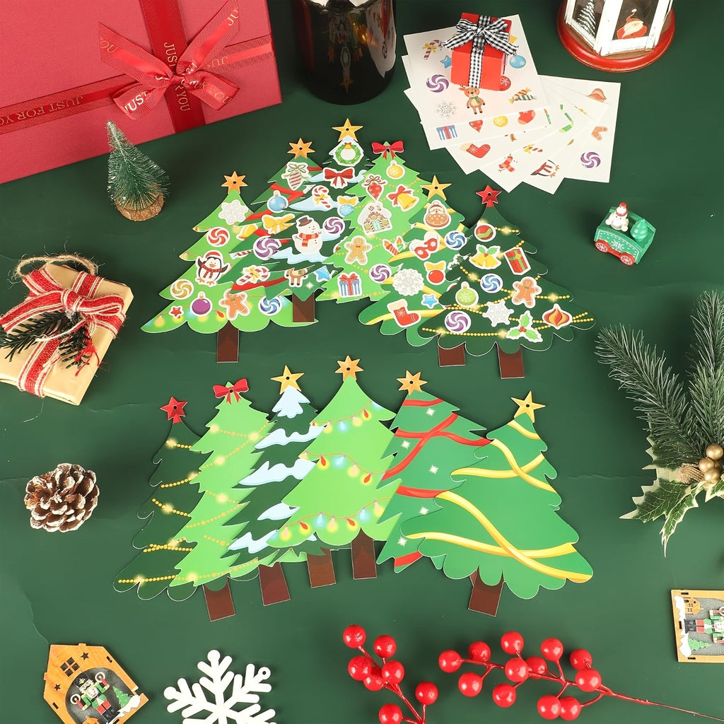 Trendbay Christmas Tree Craft Kit for Kids DIY Holiday Art 8-Set