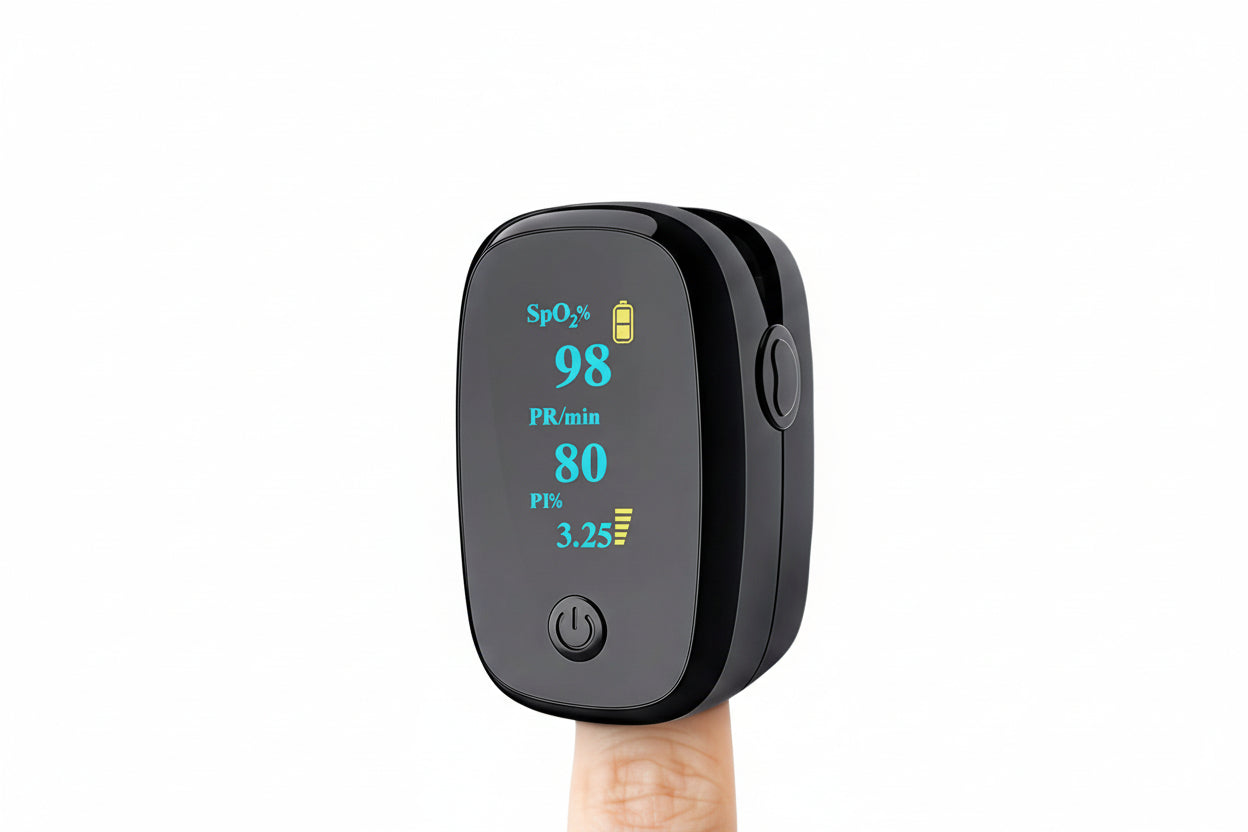 Trendbay Fingertip Pulse Oximeter with OLED Display (SpO2 & Heart Rate)