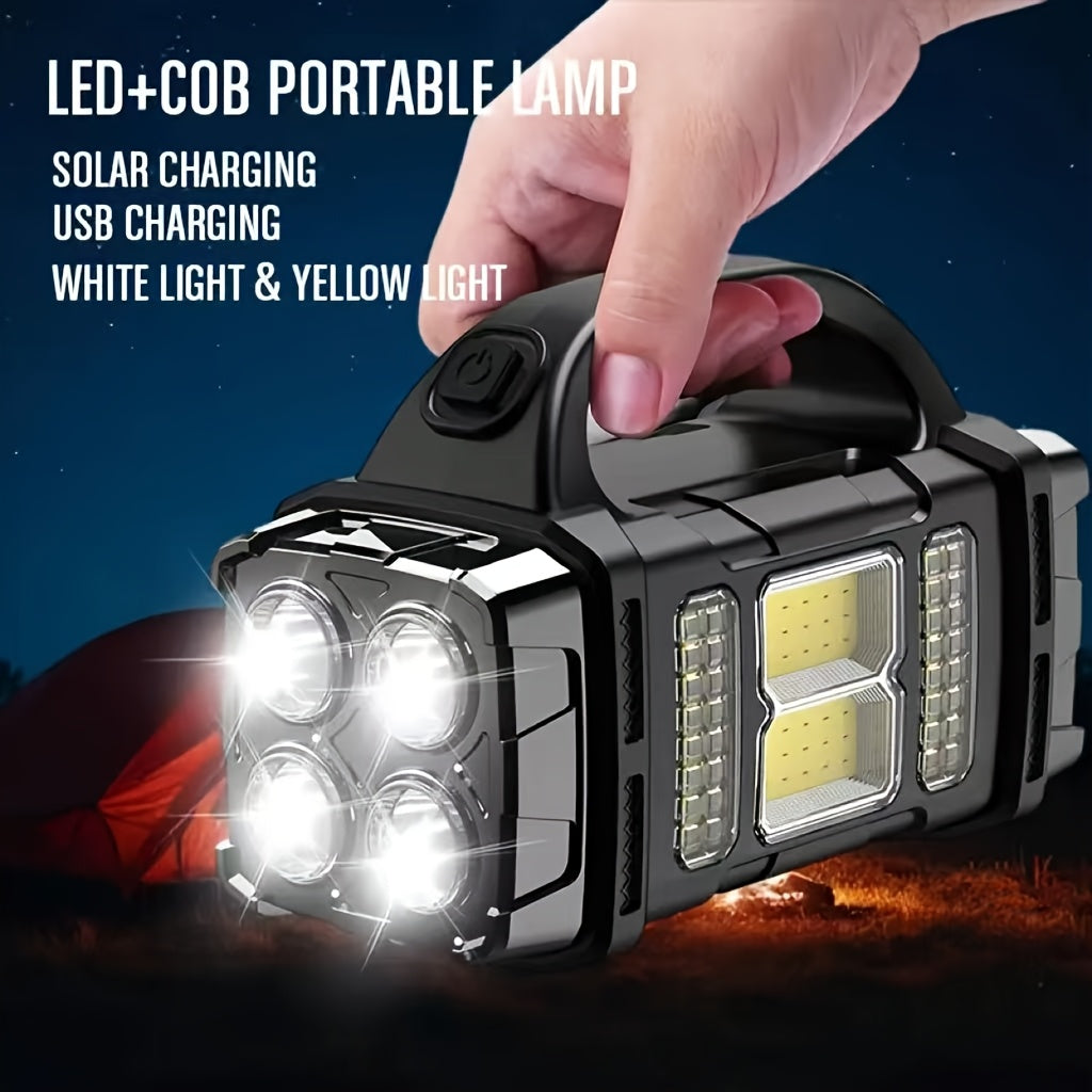 Trendbay Multifunctional Solar Rechargeable LED Flashlight