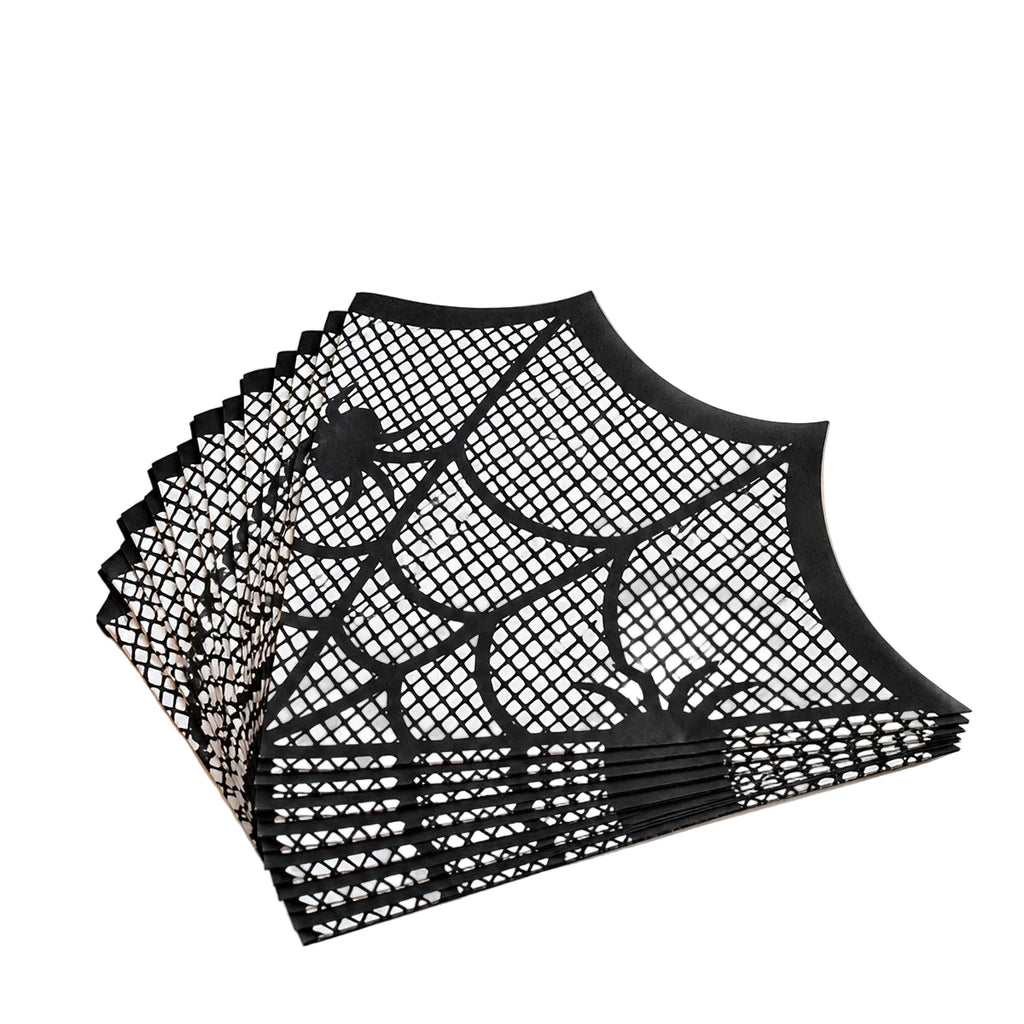 Trendbay 20-Piece Spider Web Halloween Paper Napkins